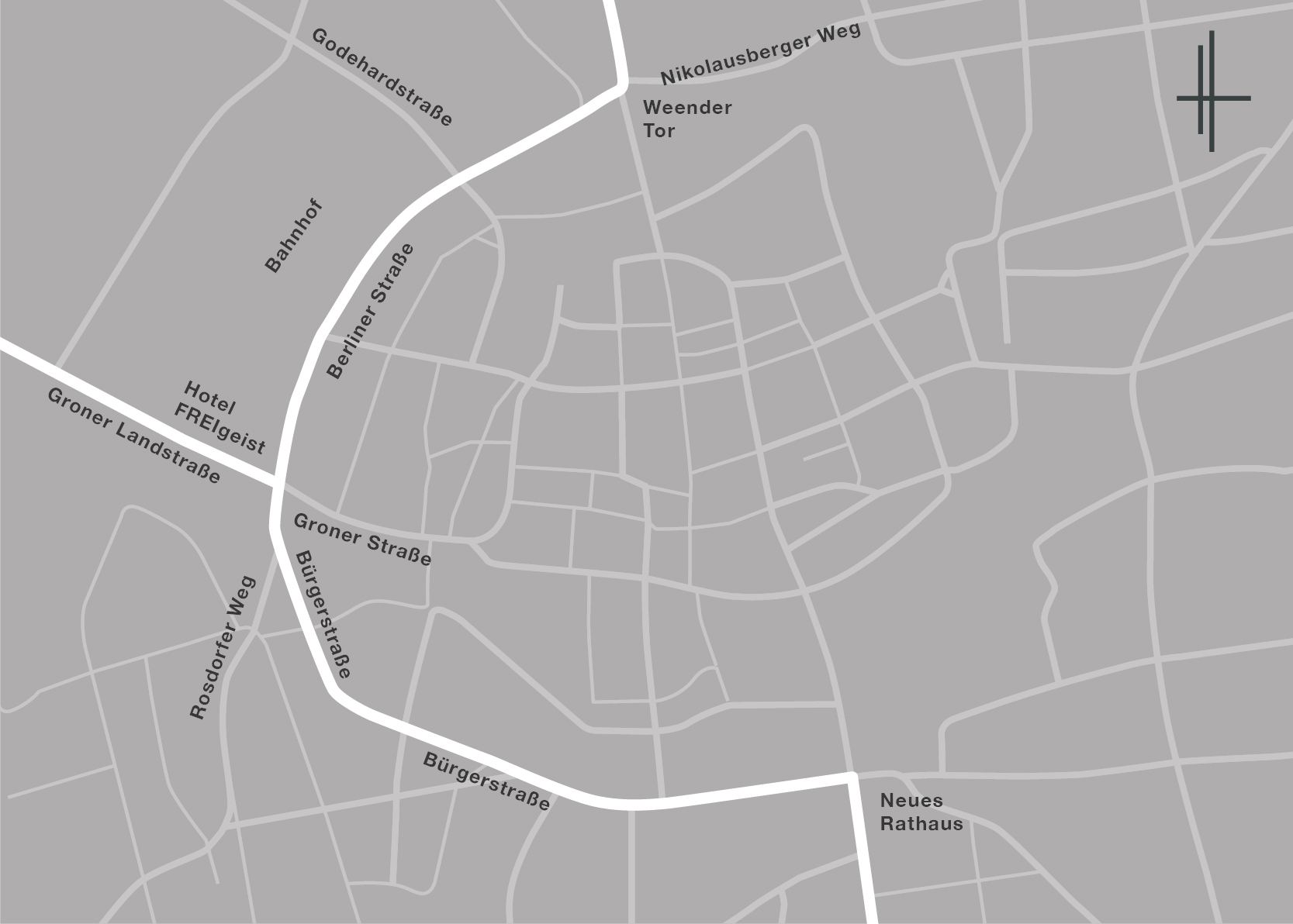 Karte Göttingen